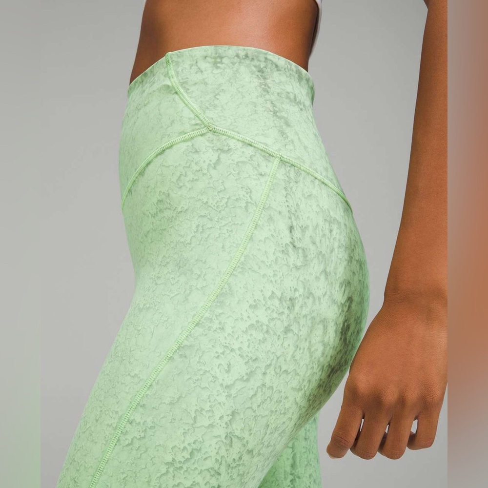 Lululemon Base Pace High-Rise Tight 25" City Grit Green Multi RARE‎•NWOT•10 - Picture 2 of 16